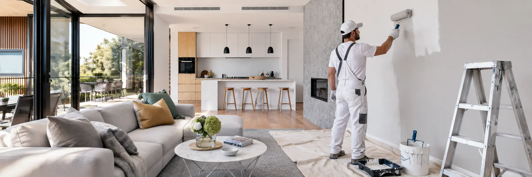 Professionally painted interior